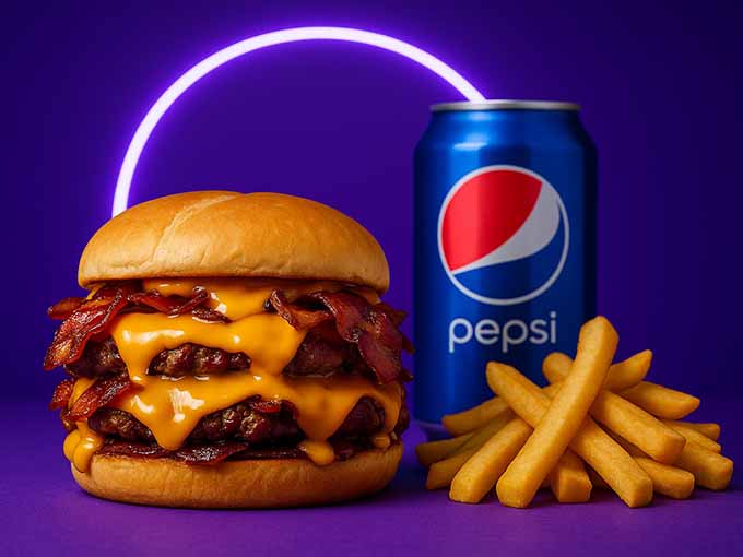 Hamburguesa doble bacon Infiel